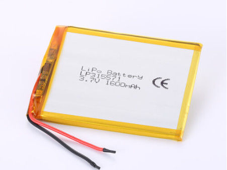 LP315571 3.7V 1600mAh Li-ion Battery with Overdischarge Protection and Long Lifespan