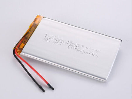 LP405085 3.7V 1950MAH Silver Lithium Polymer Battery with 1C Peak Discharge Rate and A Grade 12 Months One Year Guarantee