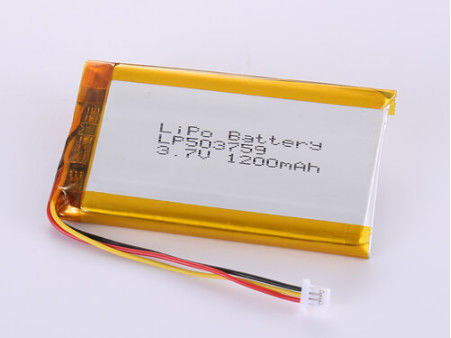 LP503759 3.7V 1200MAH Li Ion Battery Manufacturers Silver for Rechargeable Devices