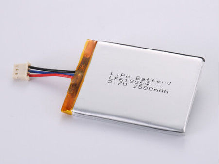 2500MAH Li Ion Battery Manufacturers , LP615064 3.7V Lipo Battery for Customer Requirements