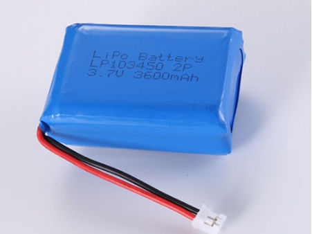 LP103450 3.7V 3600mAh Li Ion Battery Manufacturers Lipo Battery Lithium Polymer Rechargeable with Open Voltage Model Name