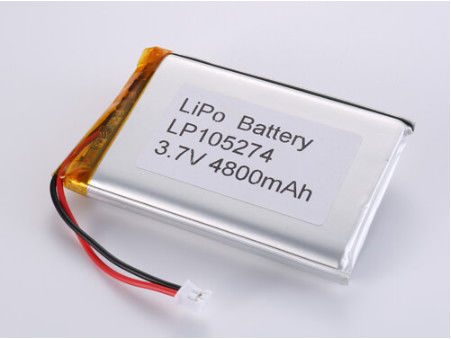 Li-polymer Cell Lithium Polymer Battery for Wide Temperature Range Fully Charged Voltage 3.7V 4800MAH