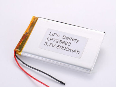 5000MAH LP725888 Lithium Polymer Battery Fully Charged Voltage 3.7V for Product Manufacturers