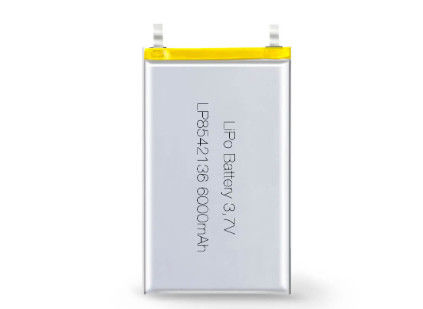 LP8542136 3.7V 6000mAh Polymer Li-ion Rechargeable Cell for 3.7V Voltage Applications OEM and ODM Supported