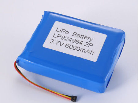 500 Cycles 3.7V 6000mAh Li-ion Battery for A Grade Li-polymer Cell Discharge Temperature -20°C To 60°C