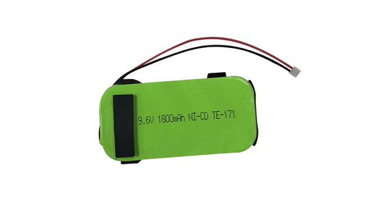 NI-CD Nickel Cadmium Battery with 9.6V 1800MAH Capacity and 0.5A Maximum Charging Current Chemistry Containing Toxic Materials
